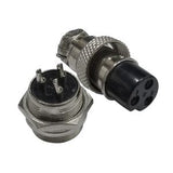 Juego de Conectores Macho-Hembra 3 Pines para Micrófono de Banda Civil 705-679