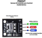 Módulo Sensor Infrarojo con Control Remoto HX1838