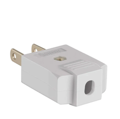 Clavija Eléctrica Monofásica no Polarizada no Aterrizada Blanca