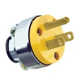 Clavija Eléctrica Monofásica  Polarizada Aterrizada con Abrazadera Metálica