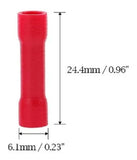 Terminal Eléctrica Tope para Cable 22-18 AWG  con Forro