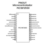 PIC18F2550-I/SP CMOS Microcontrolador Microchip