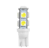 Foco Automotriz Pellizco T10 12 V de 9 LED 5050 Blanco Frío
