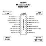 PIC16F628A-I/P CMOS Microcontrolador Microchip