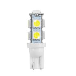 Foco Automotriz Pellizco T10 12 V de 9 LED 5050 Blanco Frío