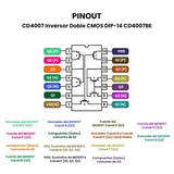 CD4007 CMOS Inversor Doble Par