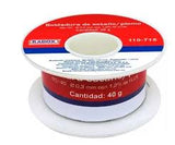 Rollo Soldadura 40 gr con Aleación Estaño/Plomo (60/40)