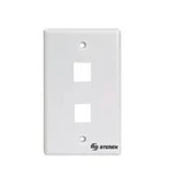 Placa Dos Cavidades para Conector Jack RJ45