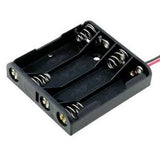 Porta Baterías para 4 Pilas 18650 con Cable