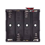Porta Baterías para 4 Pilas 18650 con Cable