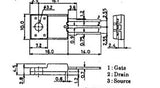 Transistor 2SK2043 Mosfet TO220 CH-N 600 V 2 A