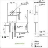 Transistor 2SK2902 Mosfet  TO220 CH-N 60 V 45 A