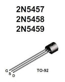 Transistor 2N5459 JFET Pequeña Señal CH-N 15V 16 mA