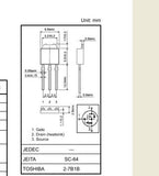 Transistor 2SK2865 Mosfet Pequeña Señal CH-N 600 V 2 A