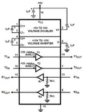 HIN232CP = MAX232 Interface RS-232 C/Convertidor Voltaje