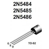 Transistor 2N5484 JFET Pequeña Señal CH-N 25 V 5 mA