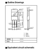 Transistor 2SK1938 Mosfet Potencia CH-N 500 V 18 A