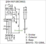 Transistor 2SA1507 Media Potencia BJT