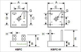 Puente de Diodos KBPC3510 35 A 1000 V