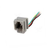 Conector Telefónico Jack RJ11 4 Hilos con Cable