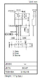 Transistor 2SK3561 Mosfet TO220 CH-N 500 V 8 A