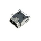 Conector USB Jack Mini USB-B 5 Pines para Chasis Ángulo Recto