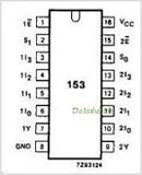CD74HC153E CMOS Mux 4-in Cmos Logic Hs