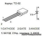 SCR 0.8 A 400 V TO92 PCR406J