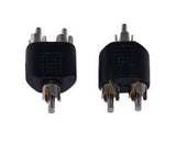 Adaptador "Y" Plug RCA a 2 Plug RCA