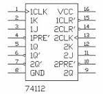 74LS112 TTL Dual J-K Flip-Flop With Preset & Clear