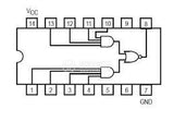 74LS55 TTL Cuatro Compuertas OR Invertidas de Cuatro Entradas Anchas
