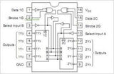 74LS156 TTL Multiplexor Doble 2 Entradas 4 Salidas