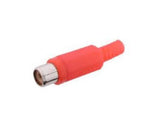 Conector RCA Jack para Extensión Plástico Rojo y Negro