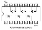 74LS05 TTL Seis Inversores  Colector Abierto
