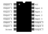 74LS42 TTL Decodificador BCD a Decimal de 4 a 10 Líneas