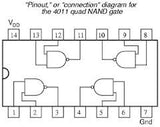 CD4011 CMOS Cuatro NAND de 2 Entradas