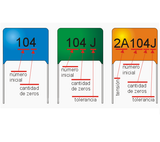 Capacitor Poliéster 39 nF (0.039 µF) Varios Voltajes