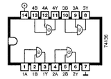 74LS136 TTLCuatro Compuertas OR  con Salida de Colección Abierta