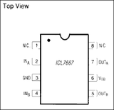 ICL7667CBAZA-T CMOS 2 Driver de Poder