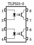 Optoacoplador TLP521-2GB Salida Transistor