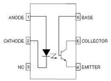 Optoacoplador CNY17-2 Salida Fototransistor NPN