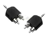 Adaptador "Y"  Plug 3.5 mm Estéreo a  2 Plug RCA