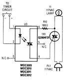 Optoacoplador MOC3009 Salida Triac