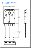 Transistor 2SK1358 Mosfet Potencia CH-N 900 V 9 A