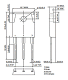 Transistor 2SK2485 Mosfet Potencia CH-N 900 V 6 A