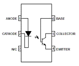 Optoacoplador 4N38 Salida HV Transistor