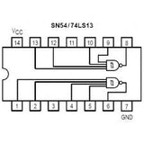 74LS13 TTL Schmitt Trigers Dual Gate/Hex Inverter