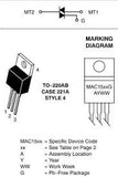 Triac 15 A 800 V TO220 MAC15A10G