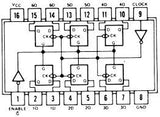 74LS378 TTL Seis Flip-Floop tipo D  With Enable