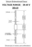 Diodo 1.5KE24A TVS Unidireccional 20.5 V 45.8 A